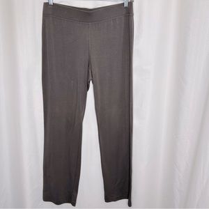 Eileen Fisher gray pull on straight leg pants